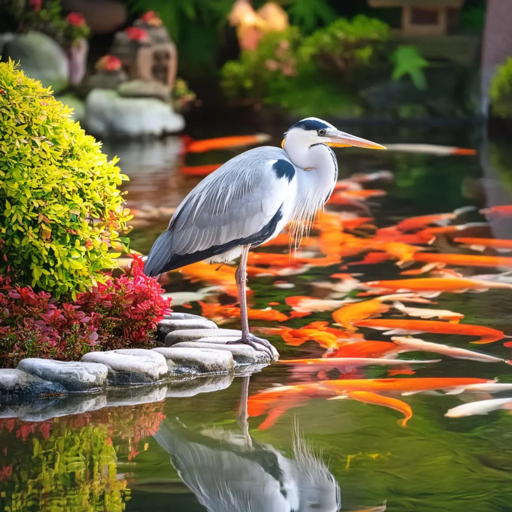 how to protect koi from predators